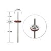 Punta mandrino per cappucci abrasivi Ø10mm e Ø13mm